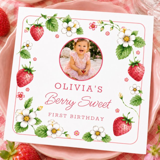Papel Guardanapo de Aniversário Berry Sweet  (Criador carregado)