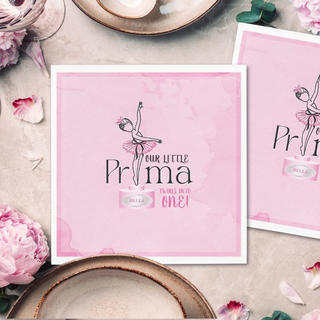 Papel Guardanapo de Aniversário da Prima Ballerina (Criador carregado)