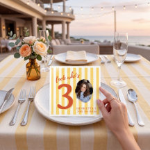 Guardanapo de aniversário de 30 anos com foto 'Olh