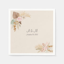 Papel Guardanapo de casamento Boho