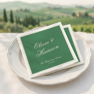 Papel Guardanapo de casamento verde do Preppy Tennis Clu