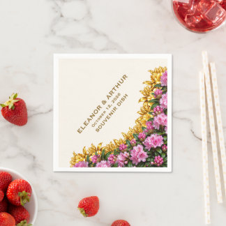 Papel Guardanapo de Casamento Washington Coast Rhododend