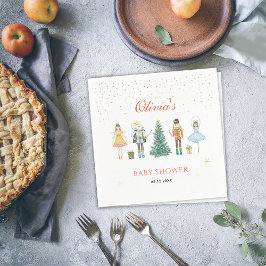 Papel Guardanapo de Chuveirinho de Bebê de Natal do Queb