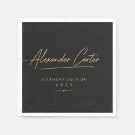 Papel Guardanapo de Cocktail com Assinatura Personalizad