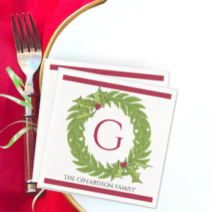 Papel Guardanapo de Cocktail com Monograma Personalizado