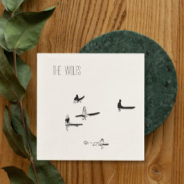 Papel Guardanapo de Cocktail de Casamento de Surfe na Pr