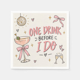 Papel Guardanapo de Cocktail de Casamento Divertido para