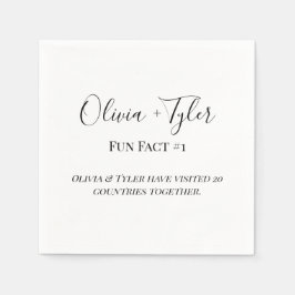 Papel Guardanapo de Cocktail de Recepção de Casamento co
