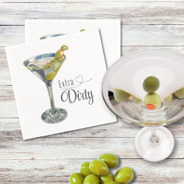 Papel Guardanapo de Cocktail Extra Dirty Martini