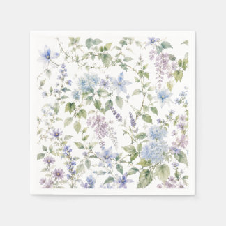 Papel Guardanapo de Cocktail Flor de Campo Azul