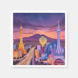 Papel Guardanapo de Cocktail Las Vegas