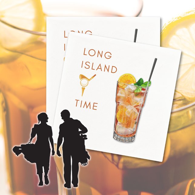 Papel Guardanapo de Cocktail Long Island Tee Time (Criador carregado)