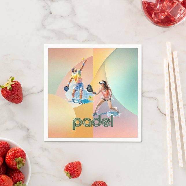 Papel Guardanapo de Cocktail Padel – O Estilo Padel Vibr (Insitu)