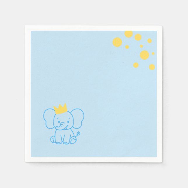Papel Guardanapo de Cocktail para Chá de Bebê do Pequeno (Frente)