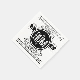Papel Guardanapo de Coquetel de Rum