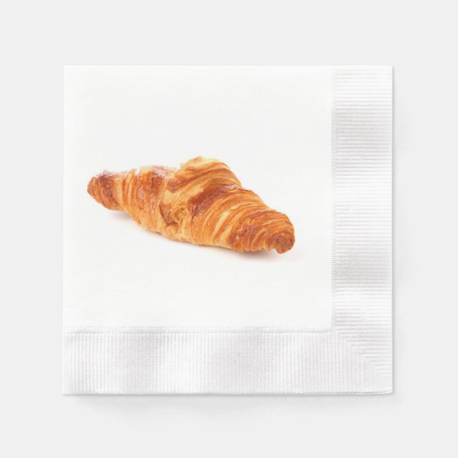 Papel guardanapo de croissant francês, pastelaria de pad (Frente)