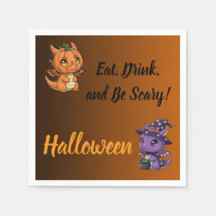 Papel Guardanapo de Dragão de Halloween com Gradiente La