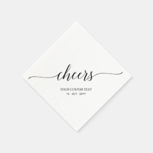 Papel Guardanapo de Evento de Aplausos com Letra Elegant