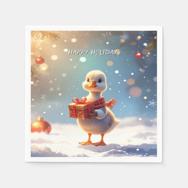 Papel Guardanapo de Férias do Pequeno Pato (Frente)
