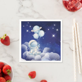 Papel Guardanapo de Festa de Aniversário de Astronauta