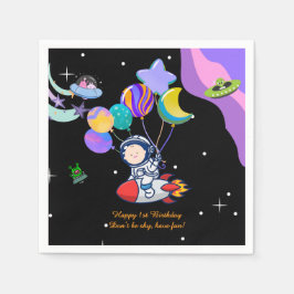 Papel Guardanapo de Festa de Aniversário Espacial | Deco