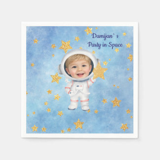 Papel Guardanapo de festa de astronauta Little Star