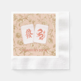 Papel Guardanapo de festa de Mahjong, Toile