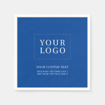 Guardanapo de festa personalizado com logotipo de
