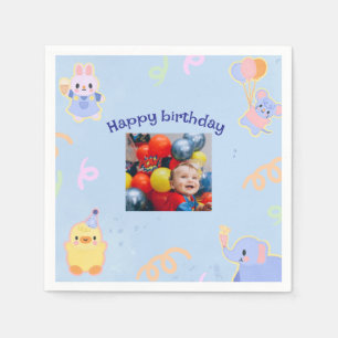 Papel Guardanapo de Foto de Natal Personalizado
