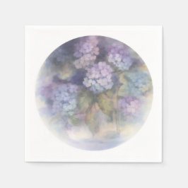 Papel Guardanapo de Jantar com Aquarela de Hortênsia Lil