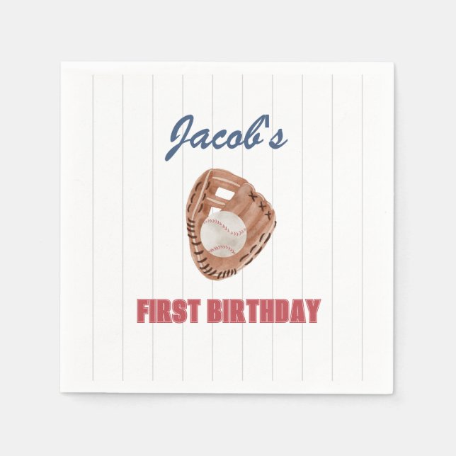 Papel guardanapo de luvas de beisebol (Frente)