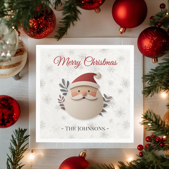 Papel Guardanapo de Natal Personalizado do Papai Noel –  (Criador carregado)