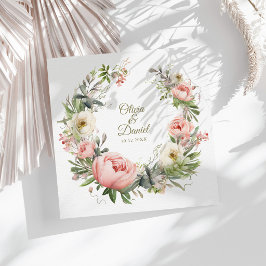 Papel Guardanapo de Noiva Blush & Peach Peony