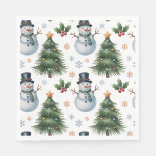 Papel Guardanapo de Papel- Louças de Natal