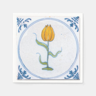 Papel guardanapo de papel Tulip-Art Branco Azul