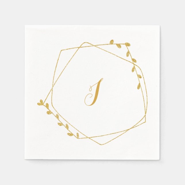 Papel Guardanapo de Recepção de Casamento Inicial (Frente)