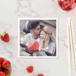 Papel Guardanapo de tipografia de foto personalizada