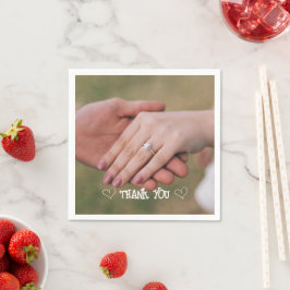 Papel Guardanapo de tipografia de foto personalizada