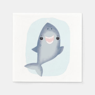 Papel Guardanapo de tubarão-bebê para garotos quarto d