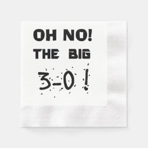 Papel Guardanapo do "aniversário de 30 anos"