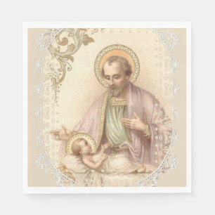 Papel Guardanapo do banquete do dia de St Joseph