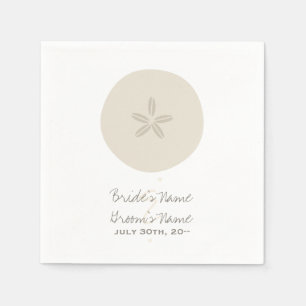 Papel Guardanapo do casamento do dólar de areia