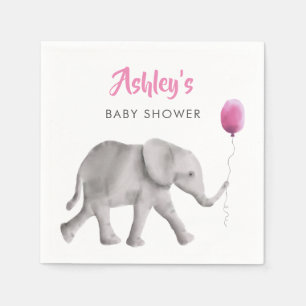 Papel Guardanapo do chá de fraldas do elefante do bebê