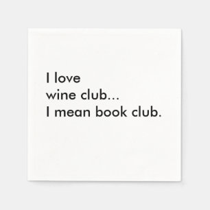 Papel Guardanapo do cocktail do clube de leitura - clube
