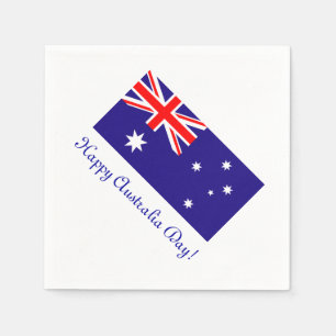 Papel Guardanapo felizes do dia de Austrália com