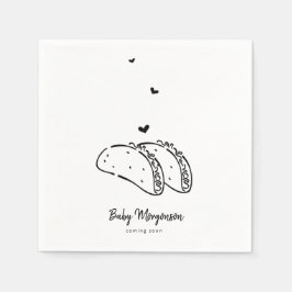 Papel Guardanapo para Chá de Bebê de Tacos