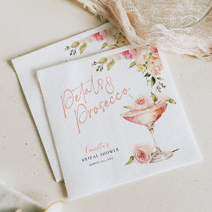 Papel Guardanapo para Chá de Noiva Pétalas Rosas e Prose