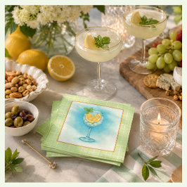 Papel Guardanapo para Coquetel Gin & Tonic – Xadrez de H