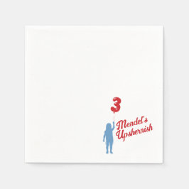 Papel Guardanapo Personalizado Superior de Gingham Azul