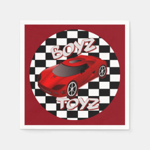 Papel Guardanapo vermelhos 2 do carro de esportes dos